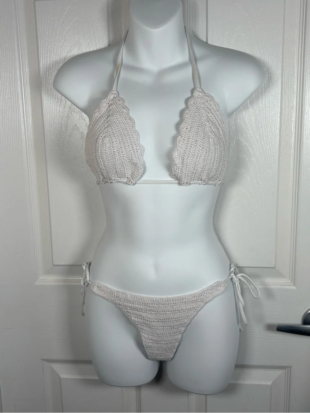 Frankie's bikini Set - white crochet B35